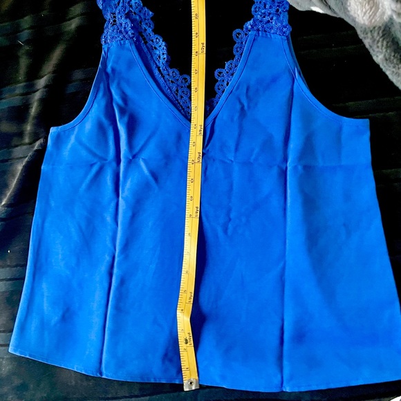 Shein Blue Lace Tank Top Cami - Picture 10 of 10